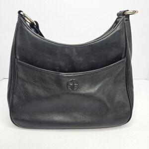 Giani Bernini Shoulder Strap Purse Black Leather Handbag